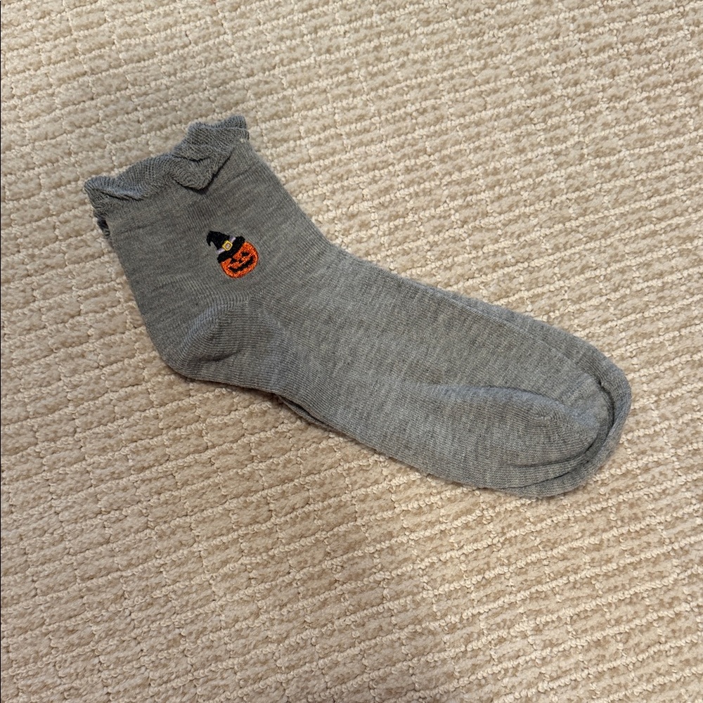 Gray Halloween Themed Women’s Socks